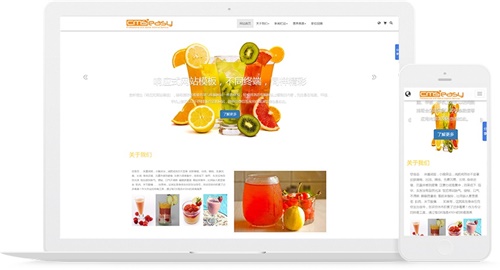 果汁果蔬飲品加盟店響應(yīng)式網(wǎng)站模板